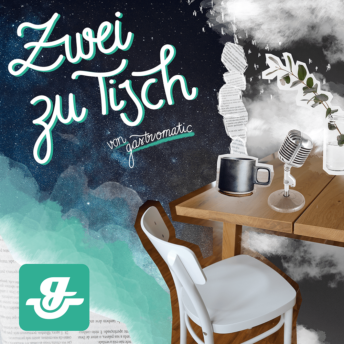 Das Logo für den Podcast: Zwei zu Tisch von Gastromatic