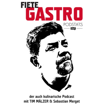 Tim Mälzer auf dem Logo des Podcasts: Fiete Gastro