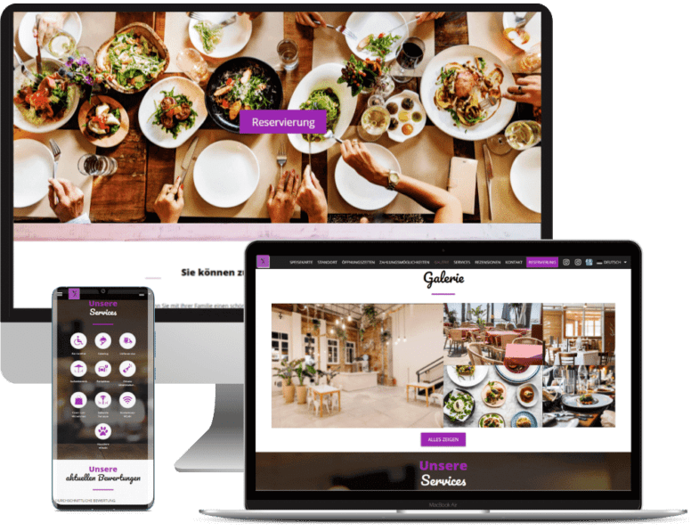 Dish Starter web pentru restaurant