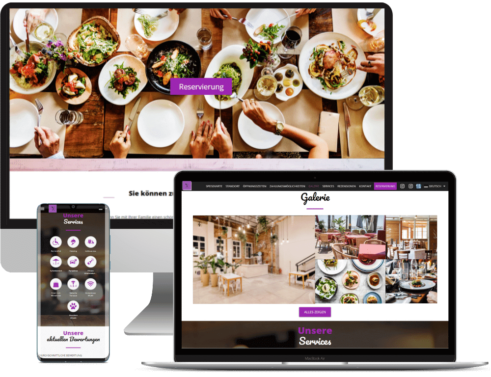 Dish Starter web pentru restaurant