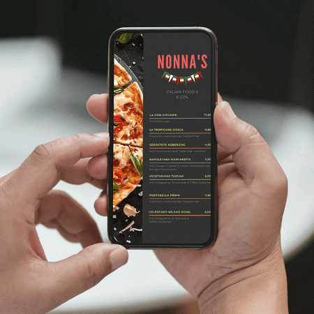 Online Speisekarte für dein Restaurant