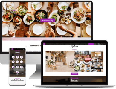 Site internet pour restaurant créé avec DISH Starter