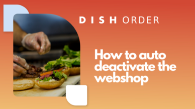 Vorschaubild für das Video DISH Order How to auto deactivate the webshop und einem Burger der zubereitet wird